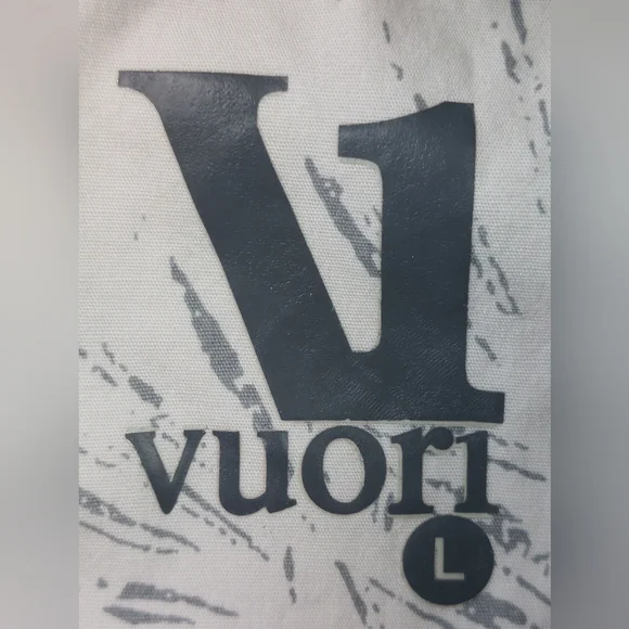 Vuori Crest Short Sleeve Shirt Mens Large White Floral Button Down Stretch V150 - Picture 3 of 9